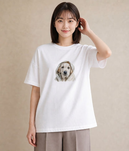 Tシャツ レディース 保護犬 犬 いぬ イラスト ポップ 旅行 母娘コーデ 白T YMAZO
