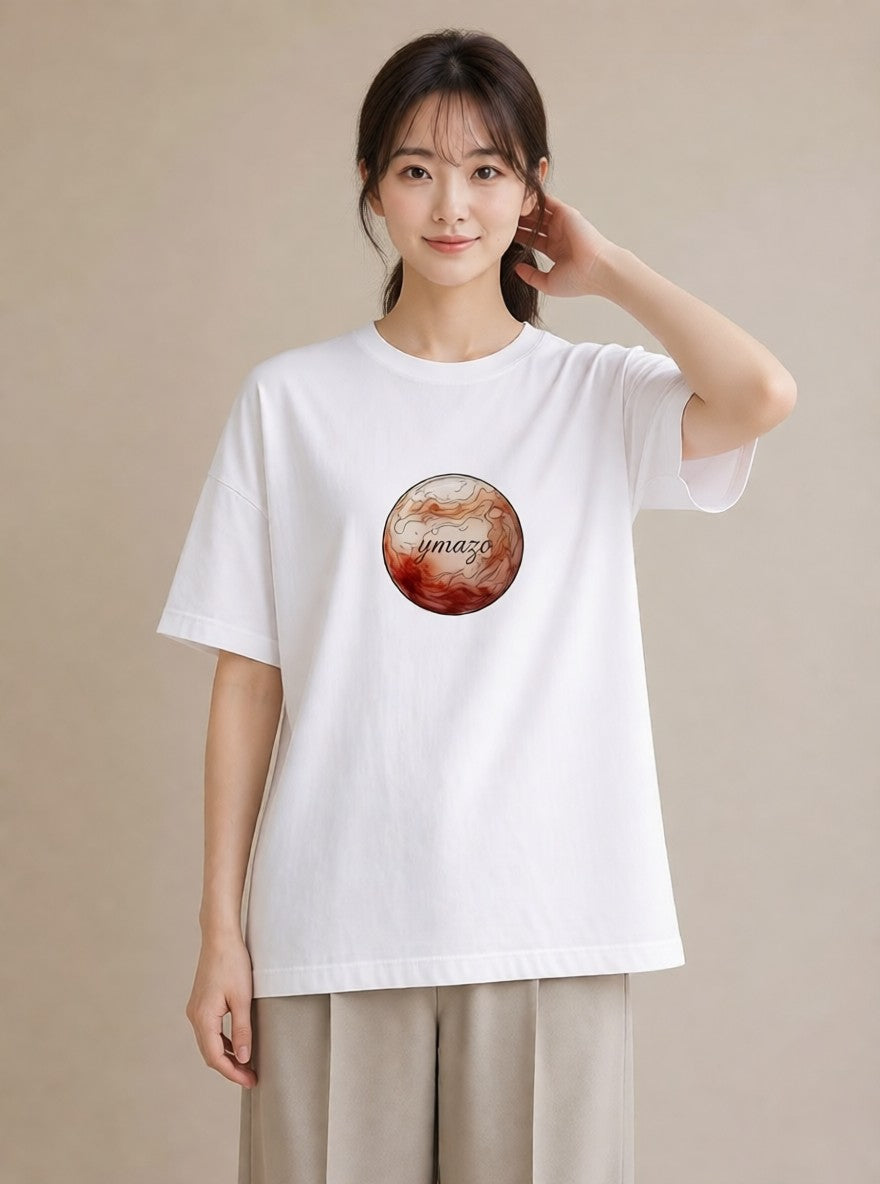 半袖Tシャツ レディース 乙女座 星空 宇宙 イラスト きれいめ 部屋着 女性向けギフト 白T YMAZO