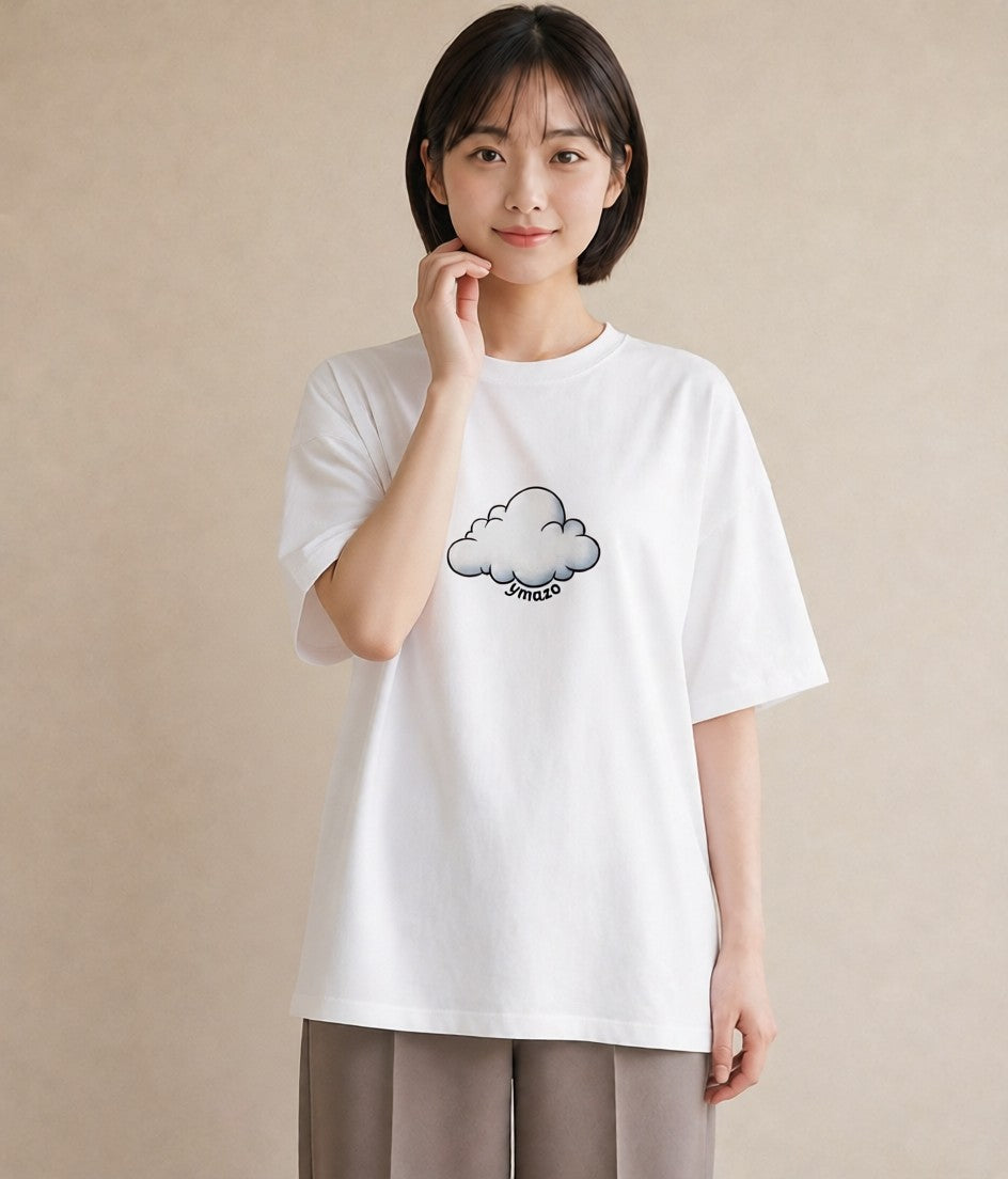 グラフィックTシャツ レディース 空 星空 宇宙 イラスト フェミニン 女子会 お揃い 白T YMAZO