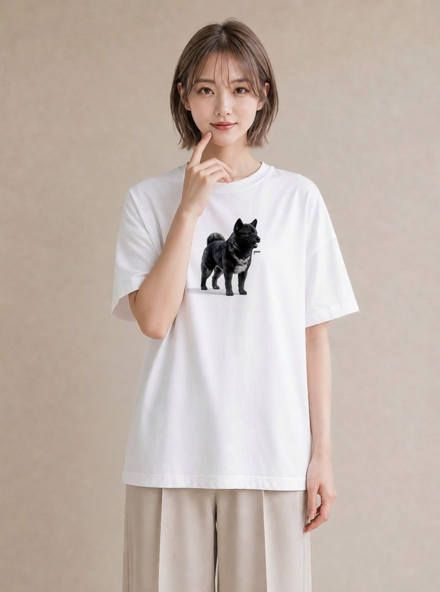 半袖Tシャツ レディース 柴犬 しばいぬ 犬 いぬ イラスト ポップ クリスマス 旅行 白T YMAZO