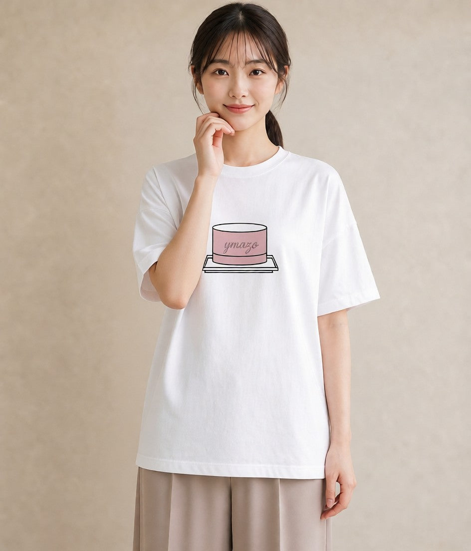 Tシャツ レディース スイーツ お菓子 デザート イラスト 公園 ママ 白T YMAZO
