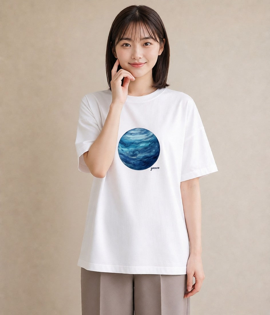 半袖Tシャツ レディース 天の川 星空 宇宙 イラスト 韓国風 旅行 母娘コーデ 白T YMAZO