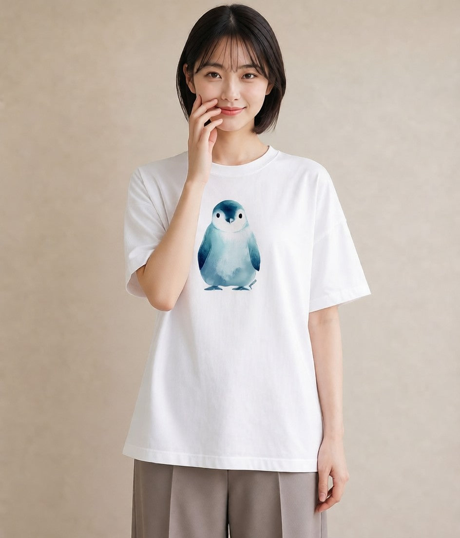 Tシャツ レディース ことり ペット 動物 イラスト ミニマル レイヤード 友達ギフト 白T YMAZO