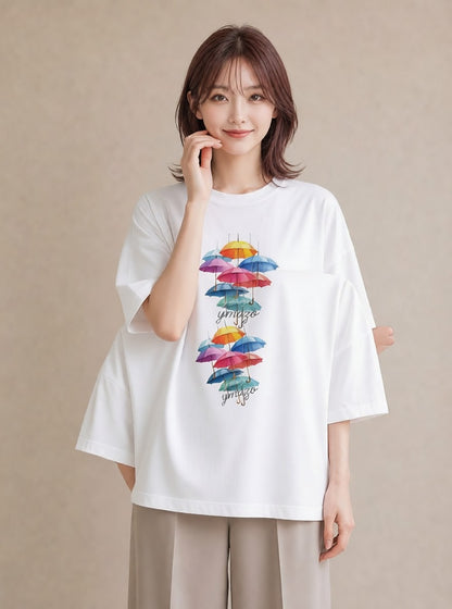Tシャツ レディース 風鈴 ガラス 夏 ナチュラル アンティーク イラスト ゆるかわ お揃い 親子 白T YMAZO