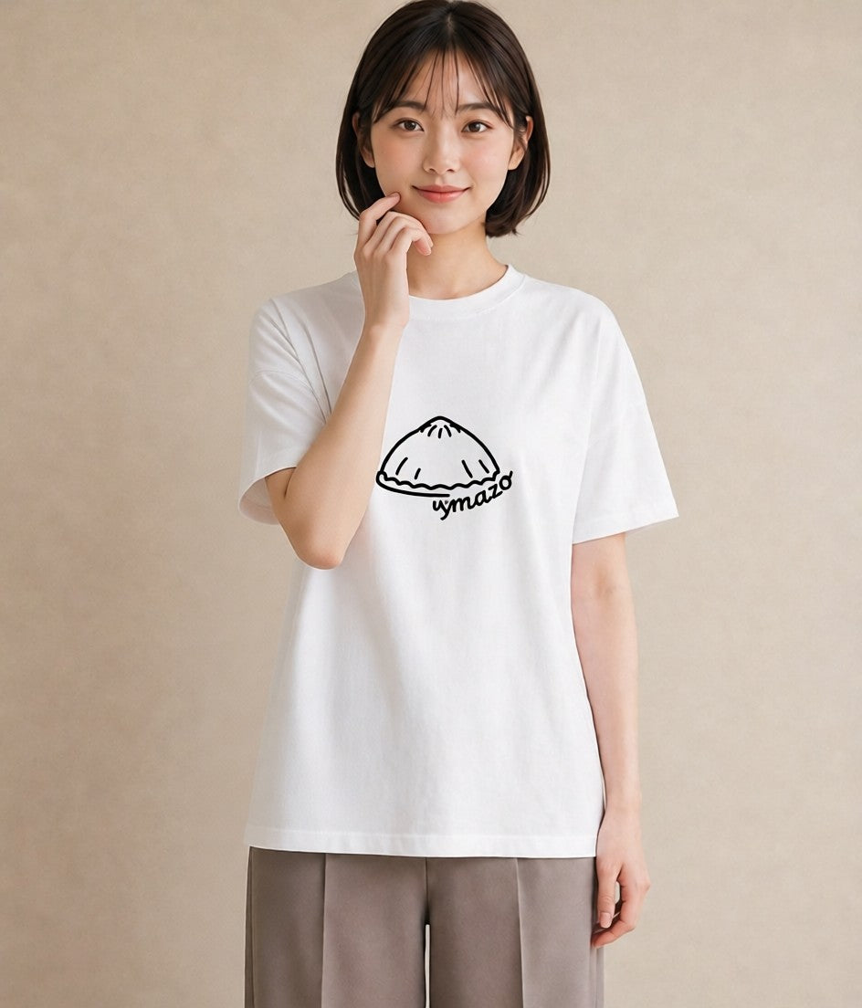 プリントTシャツ レディース パールピアス アクセサリー ナチュラル アンティーク イラスト ゆるかわ 在宅 公園 白T YMAZO