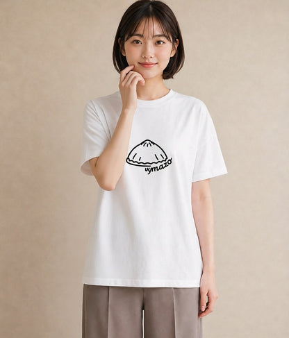 プリントTシャツ レディース パールピアス アクセサリー ナチュラル アンティーク イラスト ゆるかわ 在宅 公園 白T YMAZO