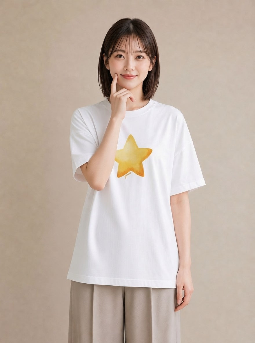 グラフィックTシャツ レディース 射手座 星空 宇宙 イラスト 旅行コーデ 部屋着 女性向けギフト 白T YMAZO