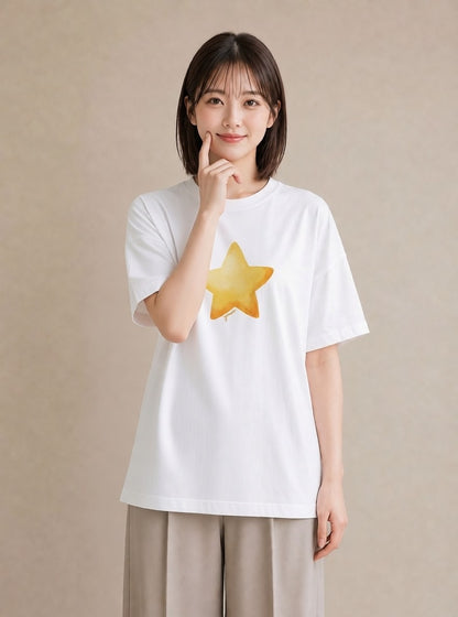 グラフィックTシャツ レディース 射手座 星空 宇宙 イラスト 旅行コーデ 部屋着 女性向けギフト 白T YMAZO