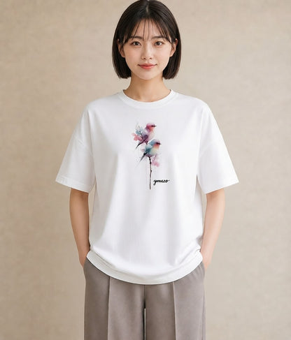 デザインTシャツ レディース コザクラインコ ペット 動物 イラスト 母娘コーデ 自分用 白T YMAZO