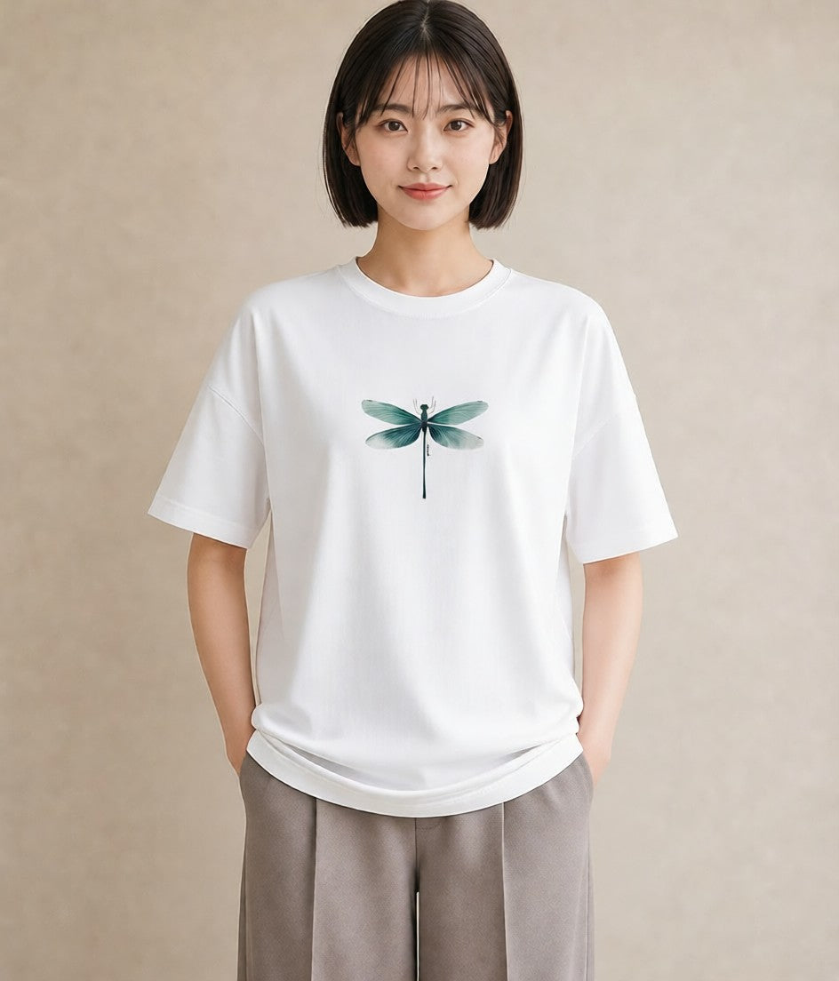 Tシャツ レディース アリ 昆虫 虫 イラスト 散歩 お出かけ 白T YMAZO