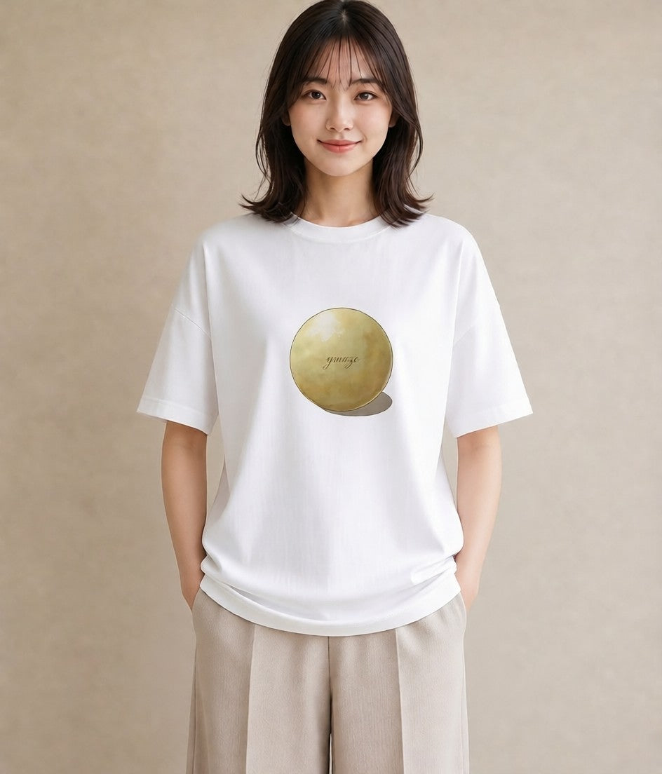 プリントTシャツ レディース たまご 食べ物 フード イラスト ボタニカル 旅行用 海 白T YMAZO