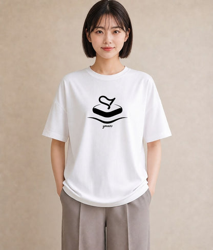 デザインTシャツ レディース スイーツ お菓子 デザート イラスト 北欧風 在宅 公園 白T YMAZO