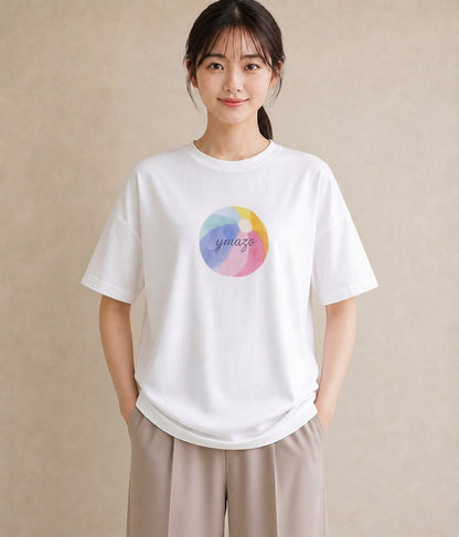 プリントTシャツ レディース だんご 食べ物 フード イラスト 休日コーデ 買い物 夏コーデ 白T YMAZO