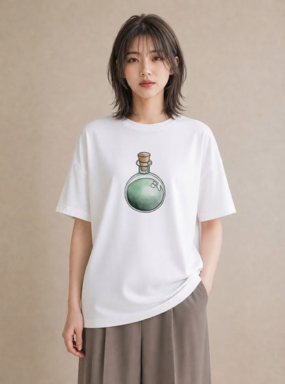 プリントTシャツ レディース 風鈴 ガラス 夏 ナチュラル アンティーク イラスト きれいめ 親子 20代 白T YMAZO