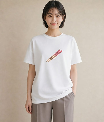 グラフィックTシャツ レディース だんご 食べ物 フード イラスト 20代 カジュアルコーデ 白T YMAZO