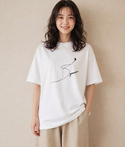 デザインTシャツ レディース 折り鶴 折り紙 ナチュラル アンティーク イラスト 普段使い 通学 誕生日プレゼント 白T YMAZO
