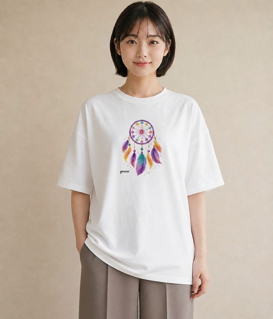 グラフィックTシャツ レディース 風鈴 ガラス 夏 ナチュラル アンティーク イラスト 誕生日プレゼント 綿100 白T YMAZO