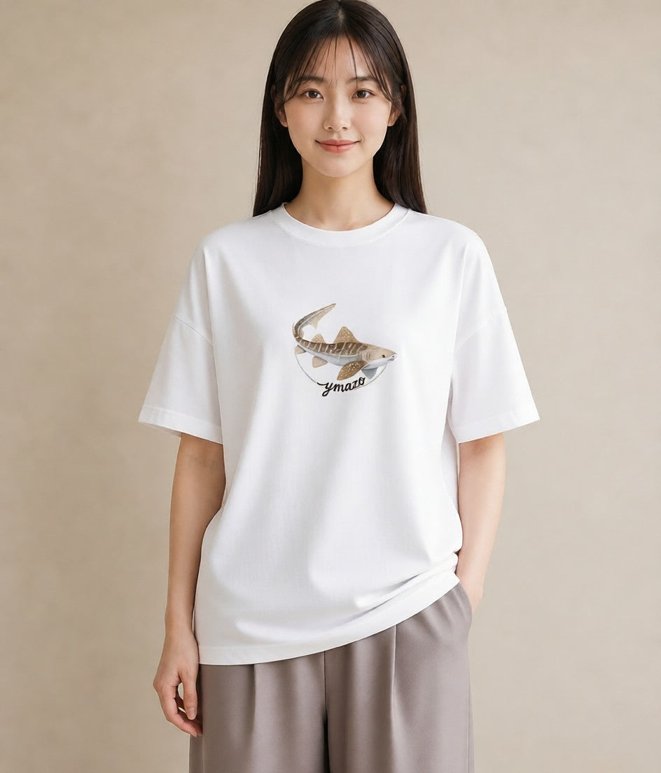 半袖Tシャツ レディース グッピー ペット 動物 イラスト シンプル クリスマス 旅行 白T YMAZO