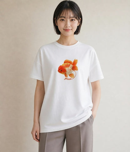 プリントTシャツ レディース カクレクマノミ 海の生き物 海 イラスト 淡色 女性向けギフト 散歩 白T YMAZO