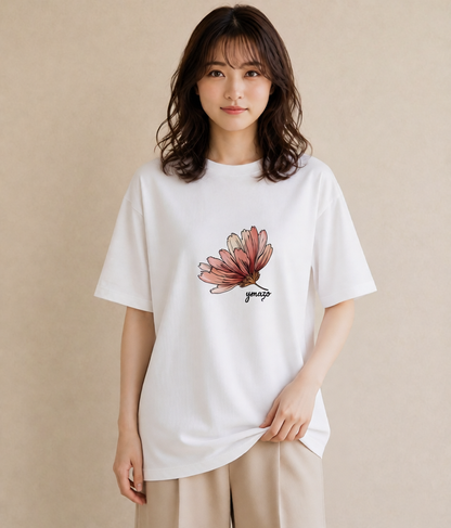 Tシャツ レディース カーネーション 花 花柄 イラスト モード 親子 20代 白T