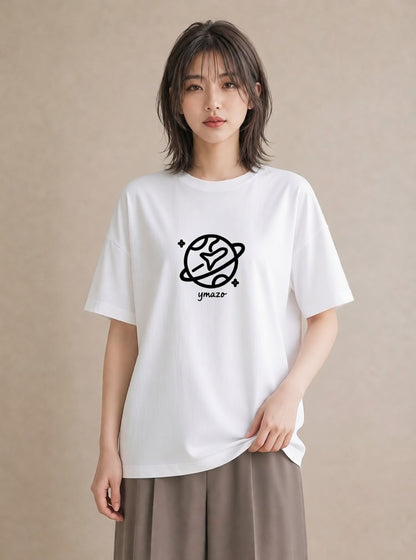 プリントTシャツ レディース 旅 トラベル スタンプ イラスト きれいめ 夏コーデ 通学 白T YMAZO