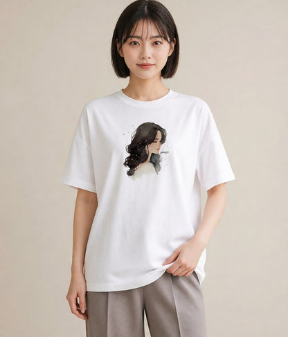 Tシャツ レディース 魚座 星空 宇宙 イラスト 親子 20代 白T YMAZO