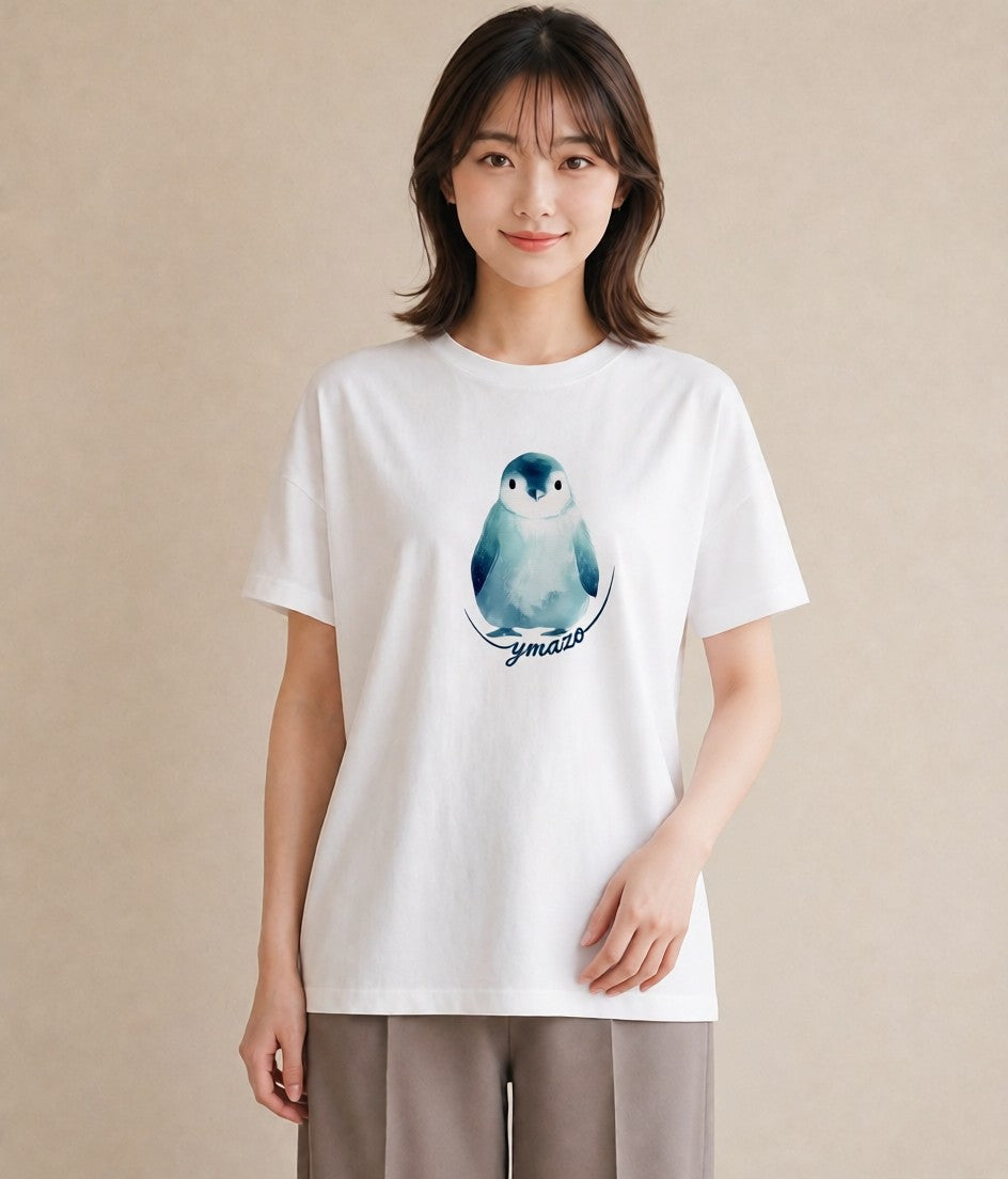Tシャツ レディース 白文鳥 ペット 動物 イラスト ゆるかわ 春コーデ 姉妹 白T YMAZO