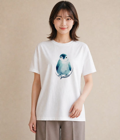 Tシャツ レディース 白文鳥 ペット 動物 イラスト ゆるかわ 春コーデ 姉妹 白T YMAZO