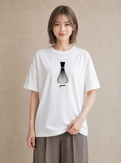 グラフィックTシャツ レディース 風鈴 ガラス 夏 ナチュラル アンティーク イラスト ミニマル カジュアルコーデ 買い物 白T YMAZO