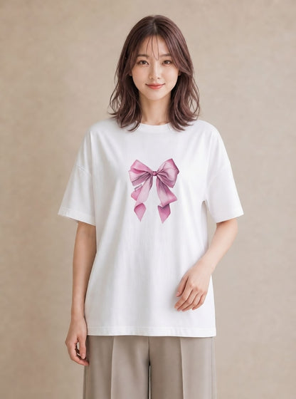 Tシャツ レディース バレエシューズ バレエ トウシューズ ナチュラル アンティーク イラスト 線画 誕生日プレゼント 綿100 白T YMAZO