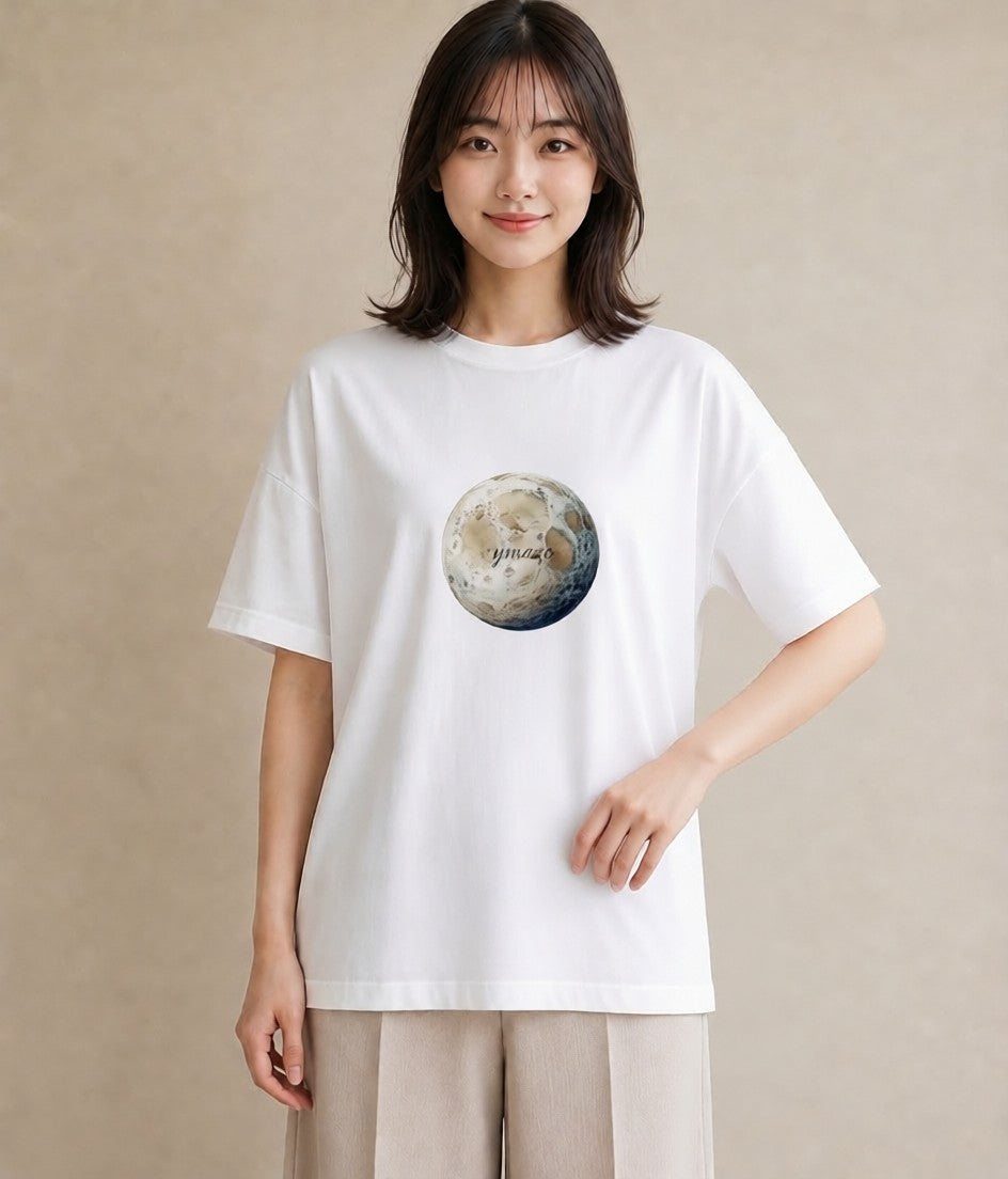 半袖Tシャツ レディース 天秤座 星空 宇宙 イラスト ポップ レイヤード 友達ギフト 白T YMAZO