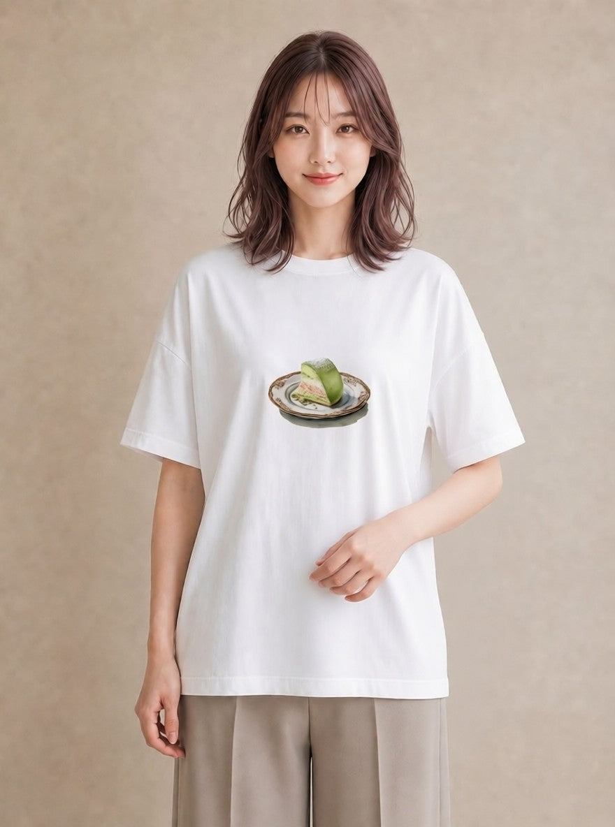 プリントTシャツ レディース お寿司 食べ物 フード イラスト シンプル デート 帰省 白T YMAZO