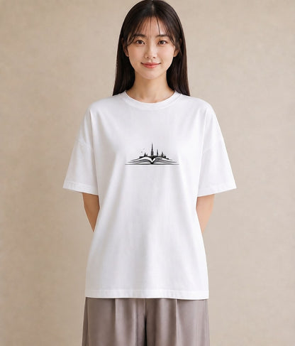 グラフィックTシャツ レディース 本 読書 ブック イラスト 普段使い カフェ巡り 女子会 白T YMAZO