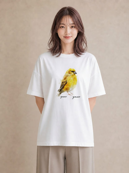 デザインTシャツ レディース オカメインコ ペット 動物 イラスト カフェコーデ 部屋着 女性向けギフト 白T YMAZO
