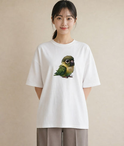 グラフィックTシャツ レディース コザクラインコ ペット 動物 イラスト きれいめ 旅行 母娘コーデ 白T YMAZO