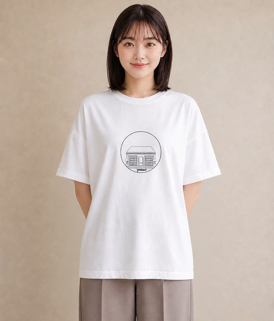グラフィックTシャツ レディース 本 読書 ブック イラスト 韓国風 ギフト 母の日 白T YMAZO