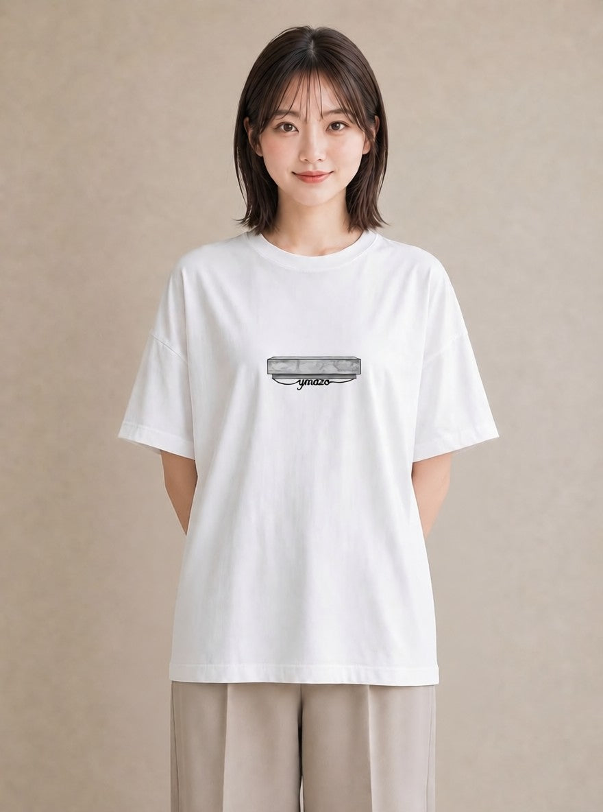 グラフィックTシャツ レディース 雨上がりのベンチ ベンチ ナチュラル アンティーク イラスト 抜け感 ルームウェア ギフト 白T YMAZO