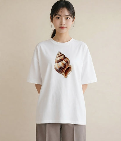 半袖Tシャツ レディース どんぐり 植物 ボタニカル イラスト アート風 姉妹 送別ギフト 白T YMAZO