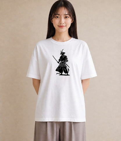 プリントTシャツ レディース 扇子 そよ風 ナチュラル アンティーク イラスト ミニマル ママ カフェ服 白T YMAZO
