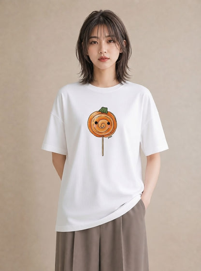 Tシャツ レディース だんご 食べ物 フード イラスト 旅行コーデ 帰省 ラフ 白T YMAZO