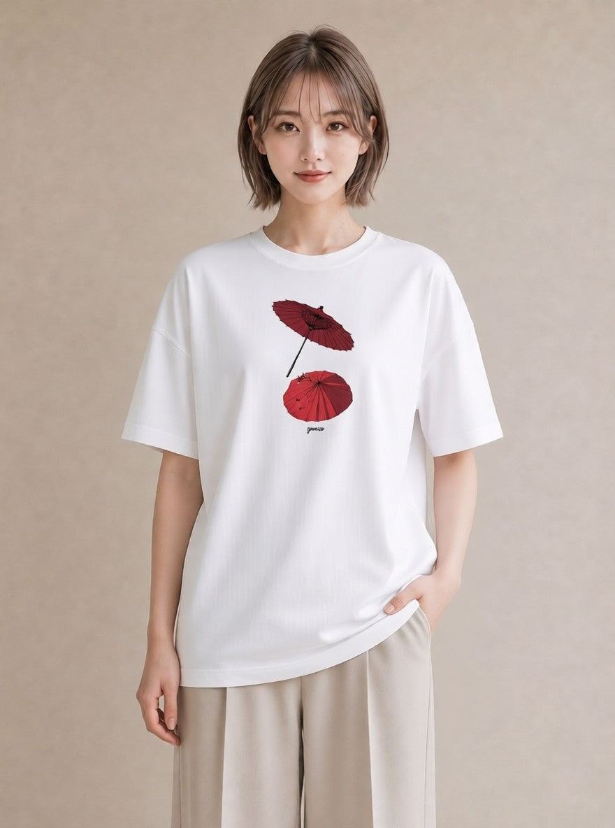 半袖Tシャツ レディース 風鈴 ガラス 夏 ナチュラル アンティーク イラスト シンプル 女性 旅行用 白T YMAZO