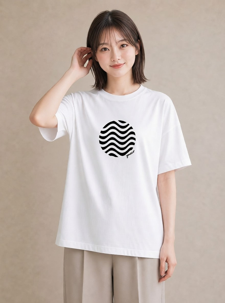 Tシャツ レディース 海 リゾート 夏 イラスト シンプル 姉妹 送別ギフト 白T YMAZO