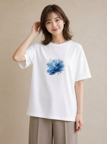 グラフィックTシャツ レディース 乙女座 星空 宇宙 イラスト レトロ デート 帰省 白T YMAZO