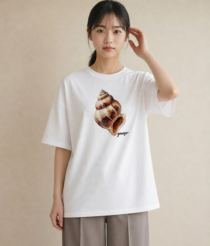 半袖Tシャツ レディース どんぐり 植物 ボタニカル イラスト アート風 姉妹 送別ギフト 白T YMAZO