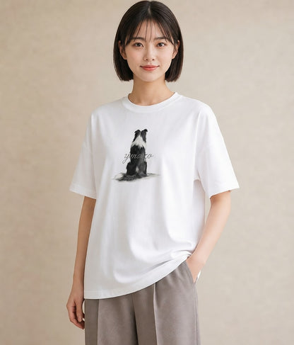 Tシャツ レディース 靴下猫 猫 ねこ イラスト 水彩風 レイヤード 友達ギフト 白T YMAZO