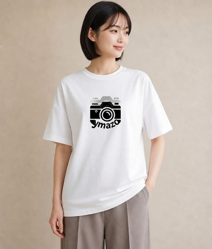 プリントTシャツ レディース カメラ フィルムカメラ レトロカメラ イラスト ヴィンテージ風 姉妹 送別ギフト 白T YMAZO