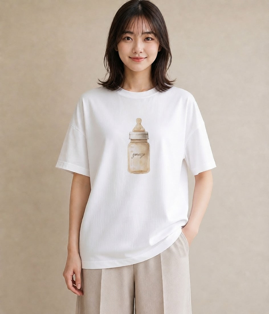 デザインTシャツ レディース クリームソーダ 食べ物 フード イラスト ゆるコーデ 自分用 ルームウェア 白T YMAZO