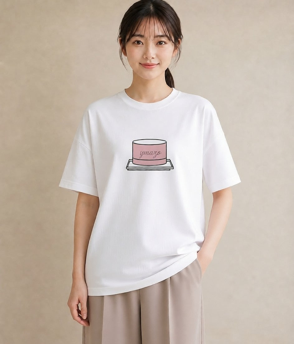 Tシャツ レディース スイーツ お菓子 デザート イラスト 公園 ママ 白T YMAZO