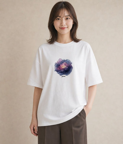 半袖Tシャツ レディース 射手座 星空 宇宙 イラスト 上品 送別ギフト 通勤 白T YMAZO