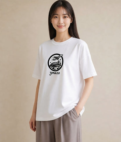 グラフィックTシャツ レディース 旅 トラベル スタンプ イラスト ゆるかわ 通学 誕生日プレゼント 白T YMAZO